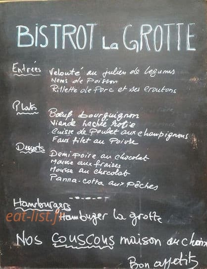 La grotte — carte page 1