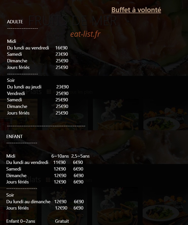 Planet wok — carte page 1