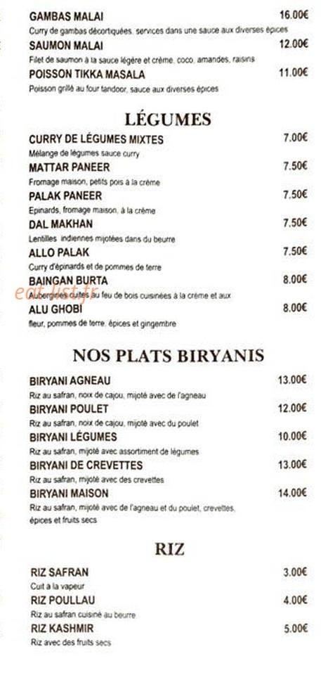 Rasoi — carte page 4