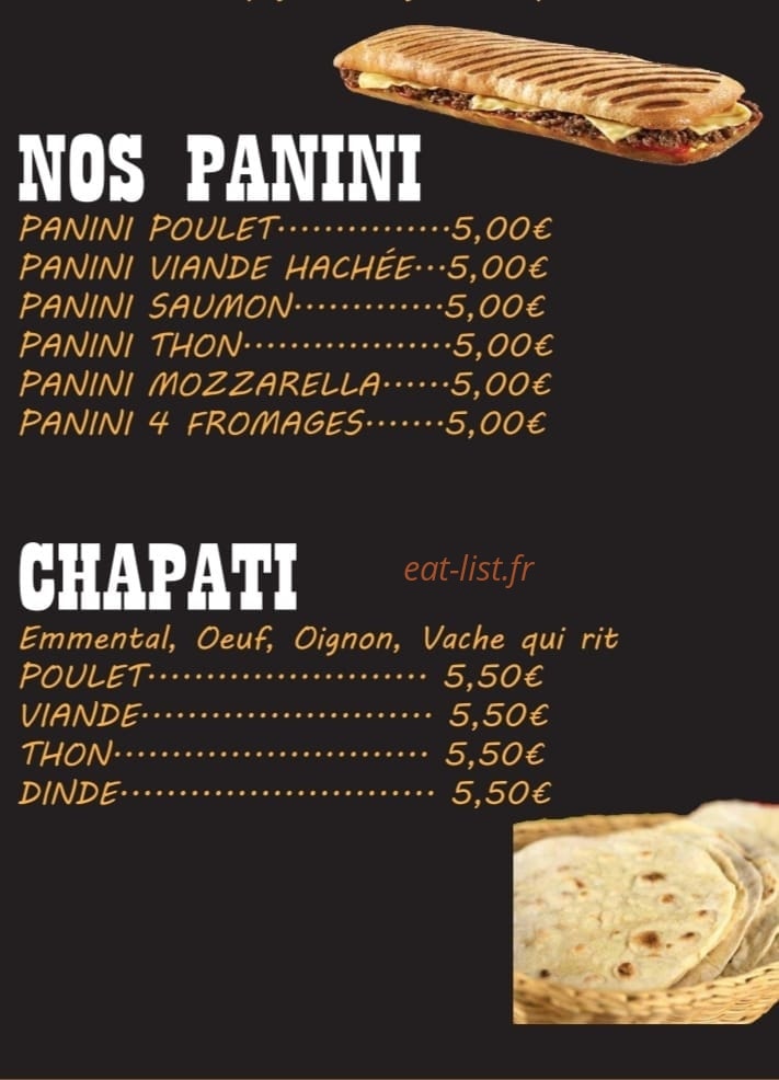 Rban food — carte page 2