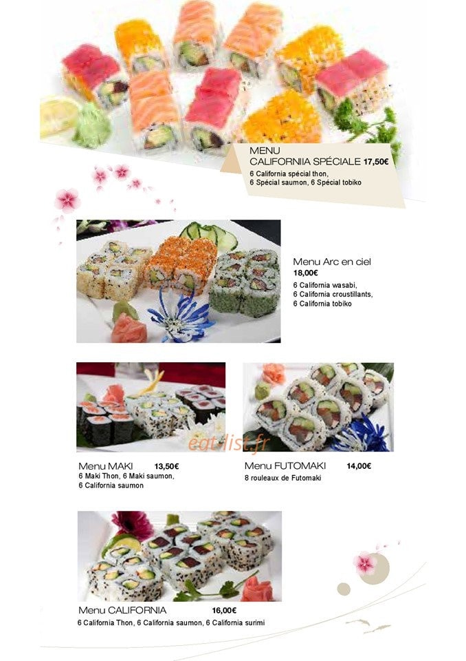 Carte et menu de Royal Tokyo à Rosny Sous Bois — Menu maki 5