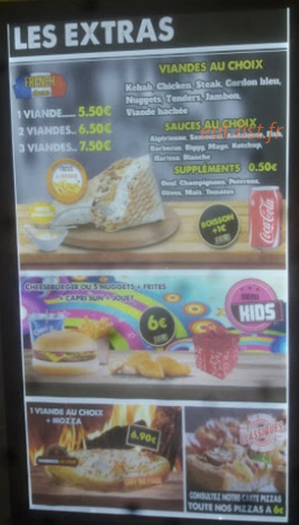 Wonder Food — carte page 1