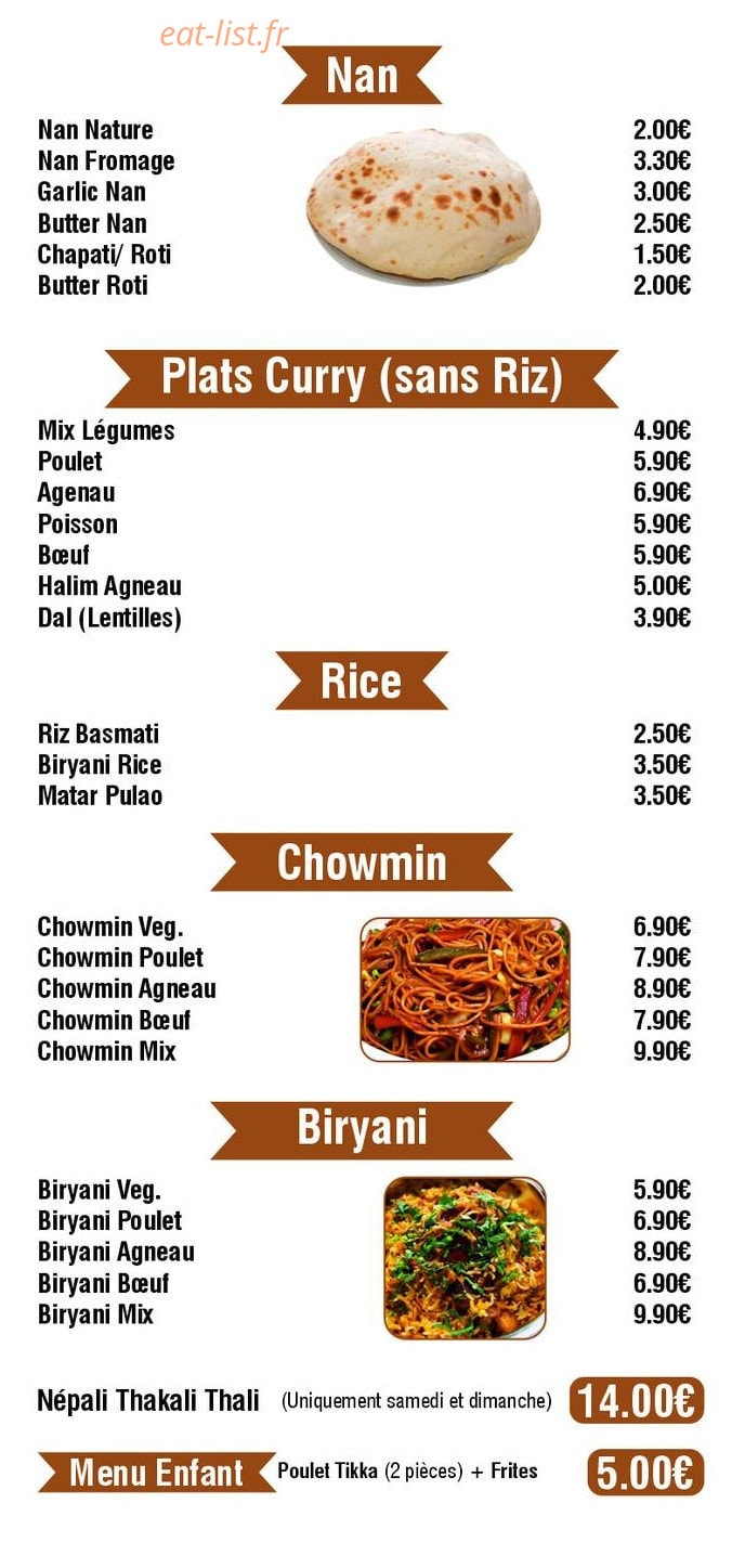 Asian Food Station — carte page 3
