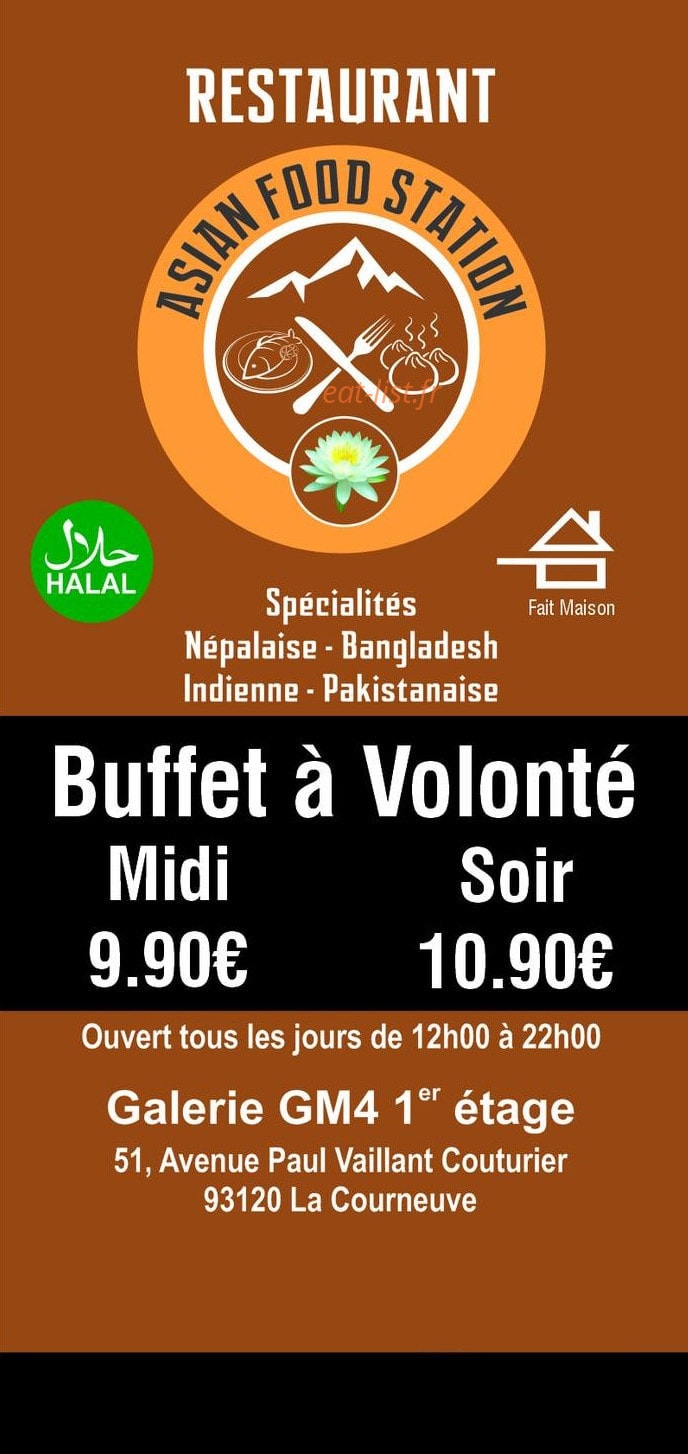 Asian Food Station — carte page 1