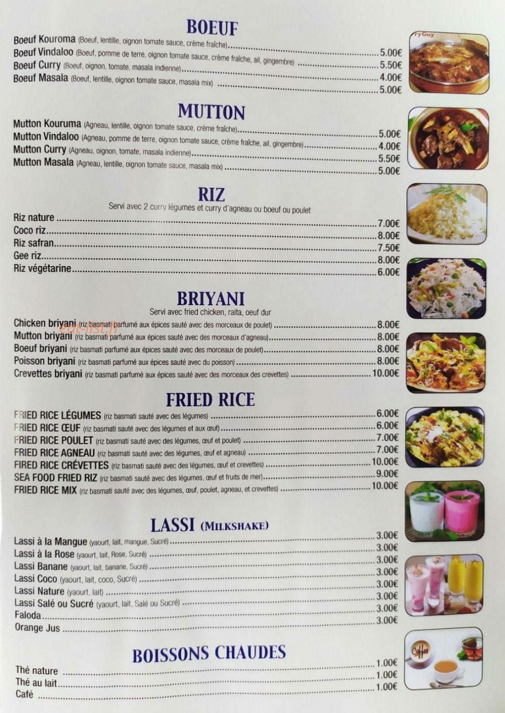 Chicken Asia — carte page 2