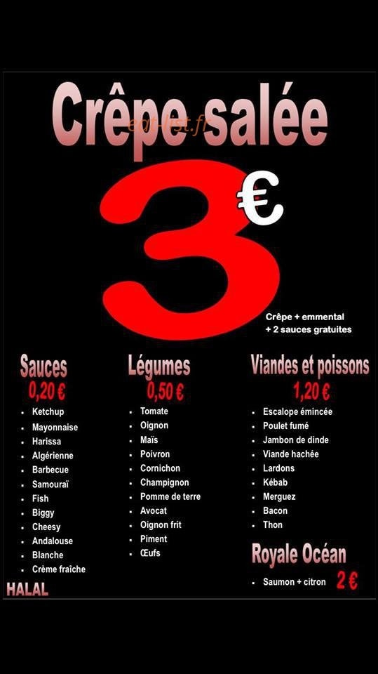 Crêpe Ardella's — carte page 1