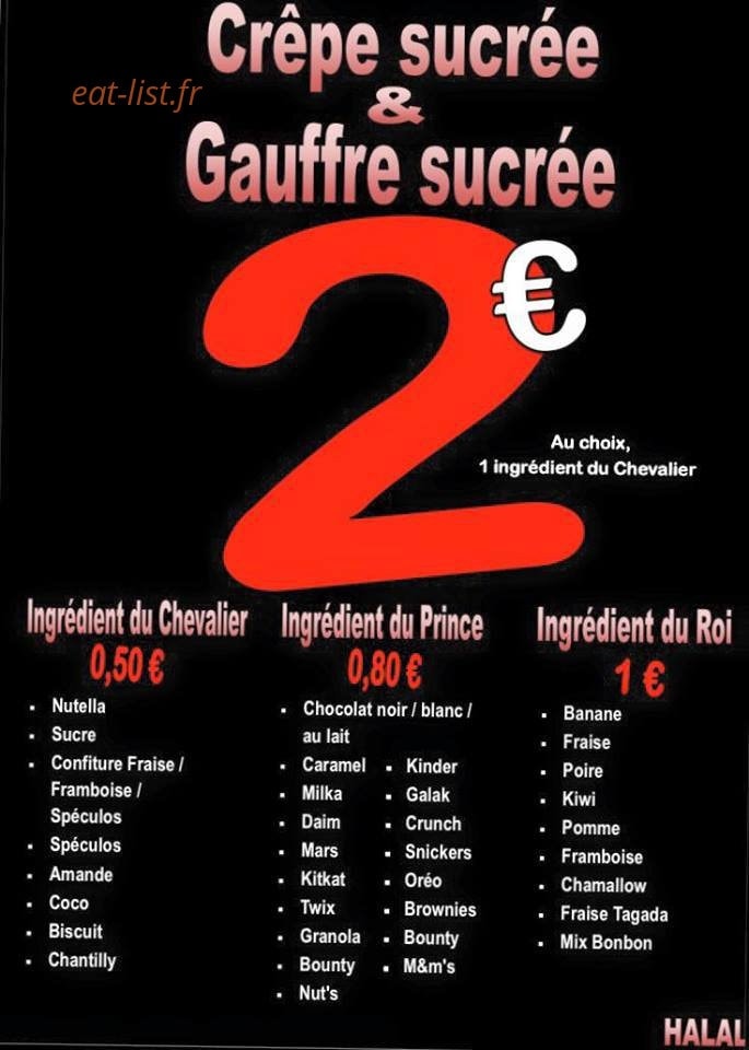 Crêpe Ardella's — carte page 2