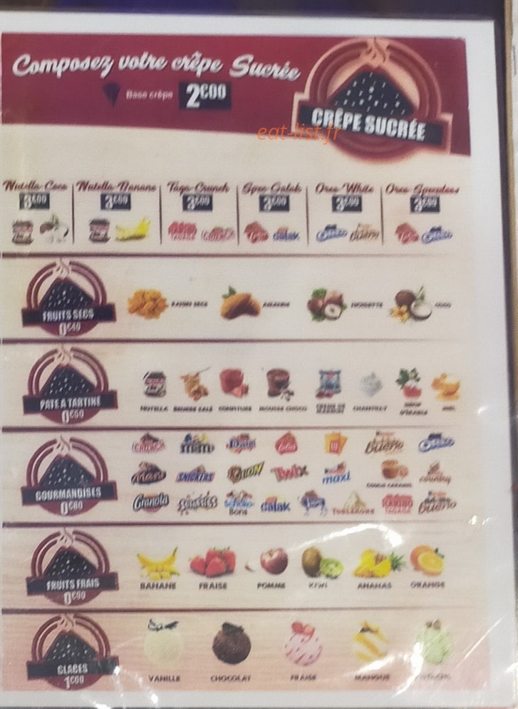 Fais Ta Crêpe — carte page 2