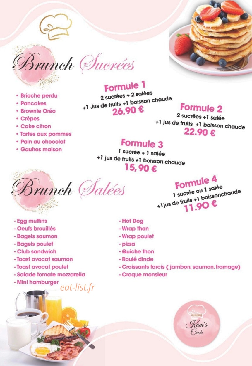 Kam's Cook — carte page 8