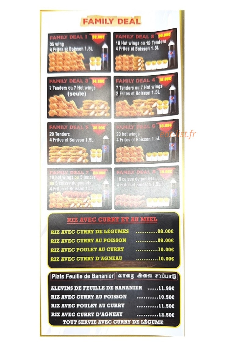 kitchen chicken spot — carte page 3