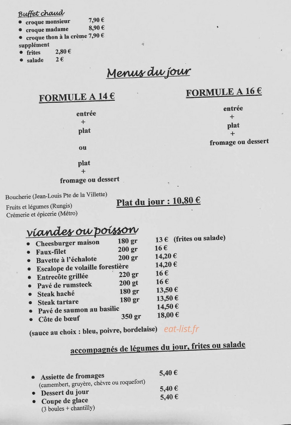 L'imprévu — carte page 1