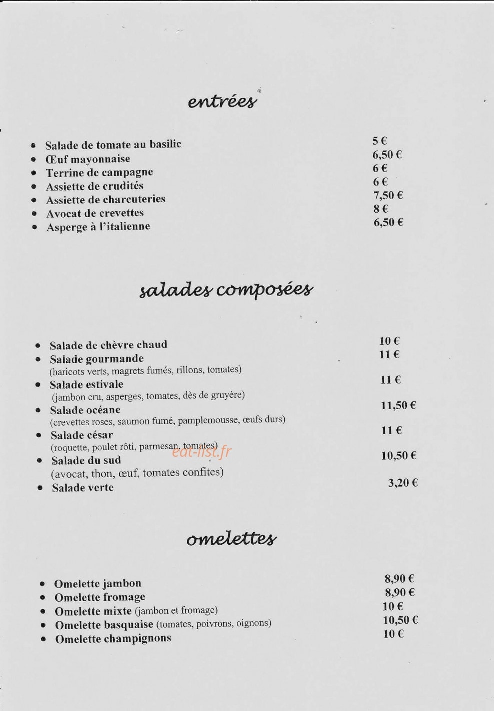 L'imprévu — carte page 2