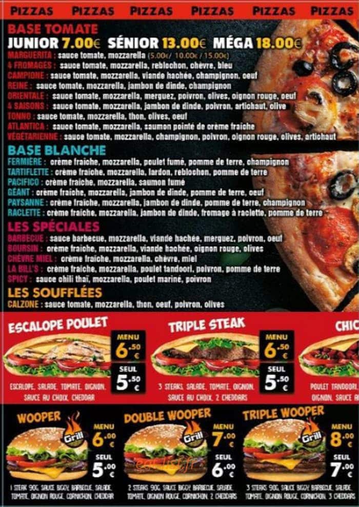 Le Bill’S — carte page 2