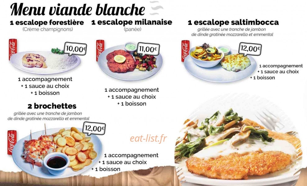 Le Poulet Braizé — carte page 3