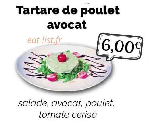 Le Poulet Braizé — carte page 1