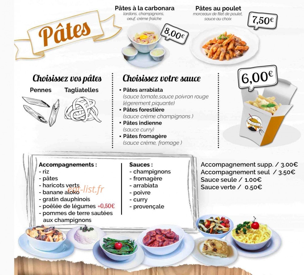 Le Poulet Braizé — carte page 5