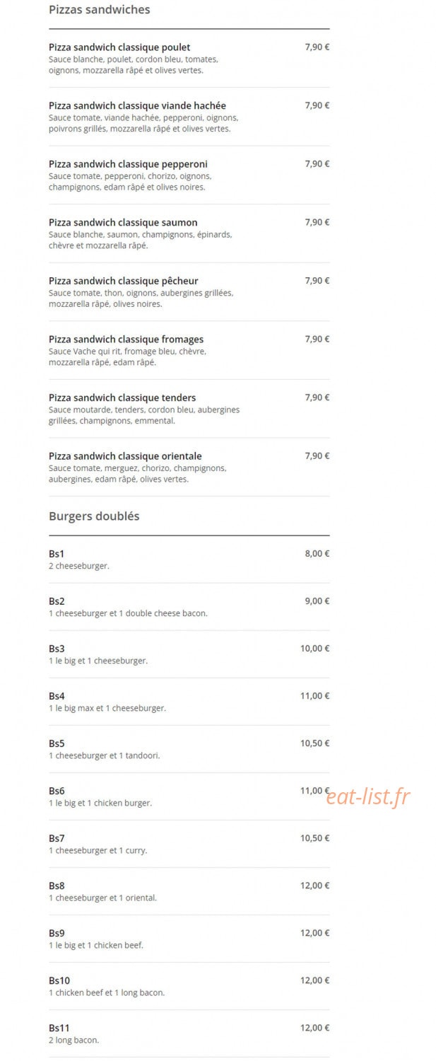 Pastapizz — carte page 5