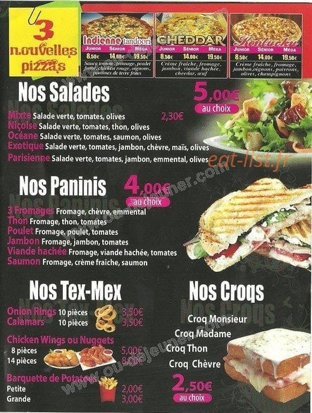 Pizza Garnie — carte page 2
