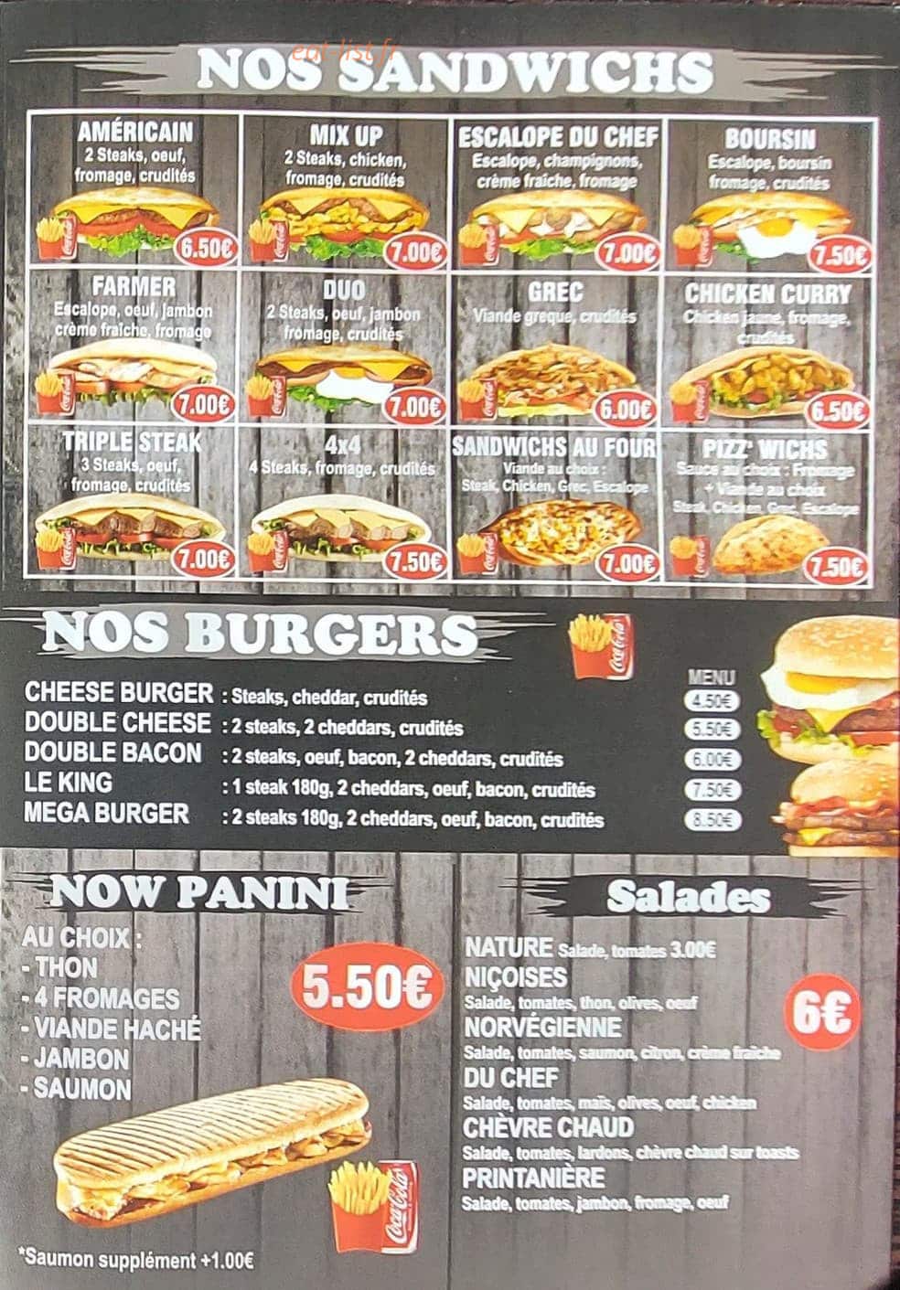 So'dwiches — carte page 3
