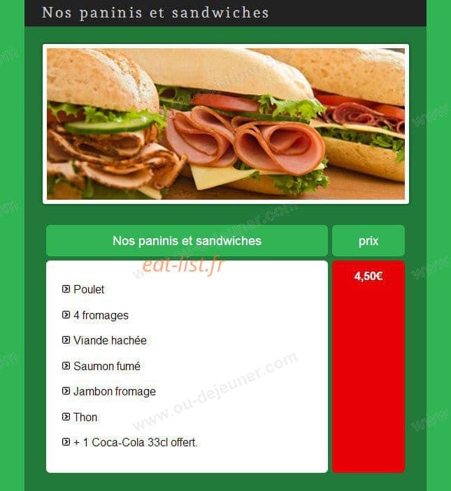 Andiamo Pizza — carte page 8