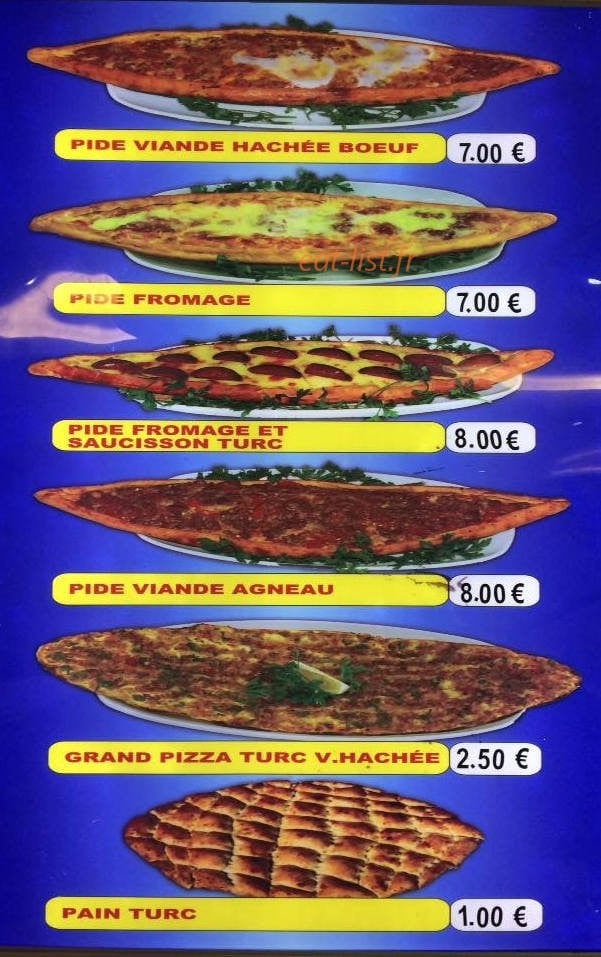 Chicken Hayal — carte page 1