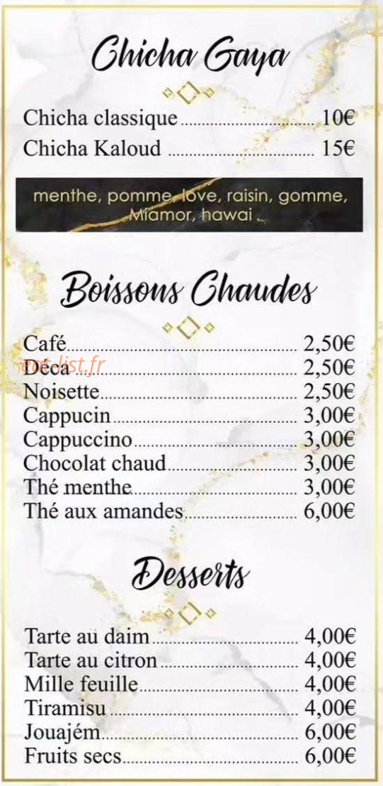 Gaya Lounge — carte page 4
