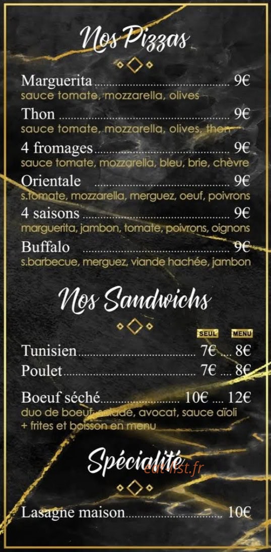 Gaya Lounge — carte page 2