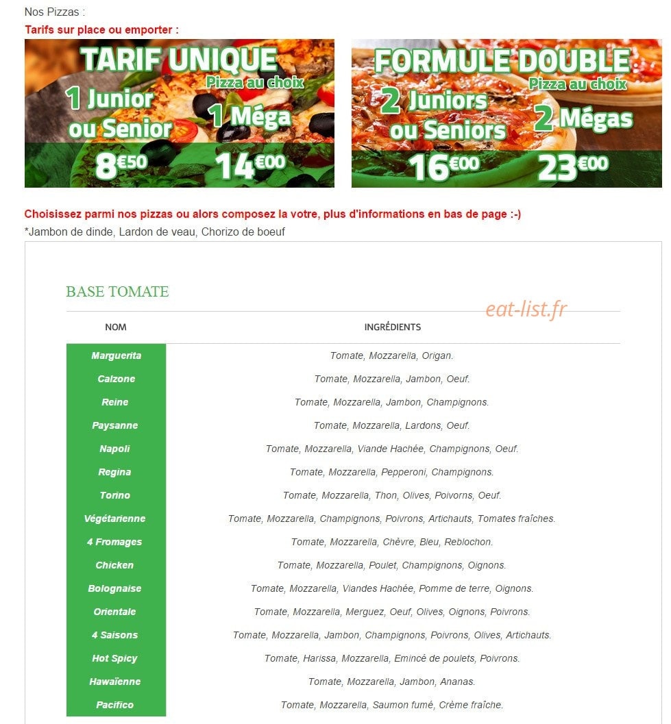 Good and Tasty — carte page 1