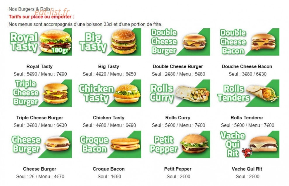 Good and Tasty — carte page 4