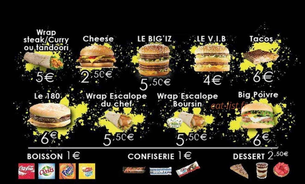 Le Night'iz — carte page 2