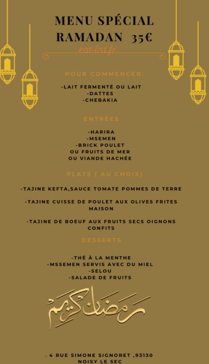 Le P'Tit Paris — carte page 1