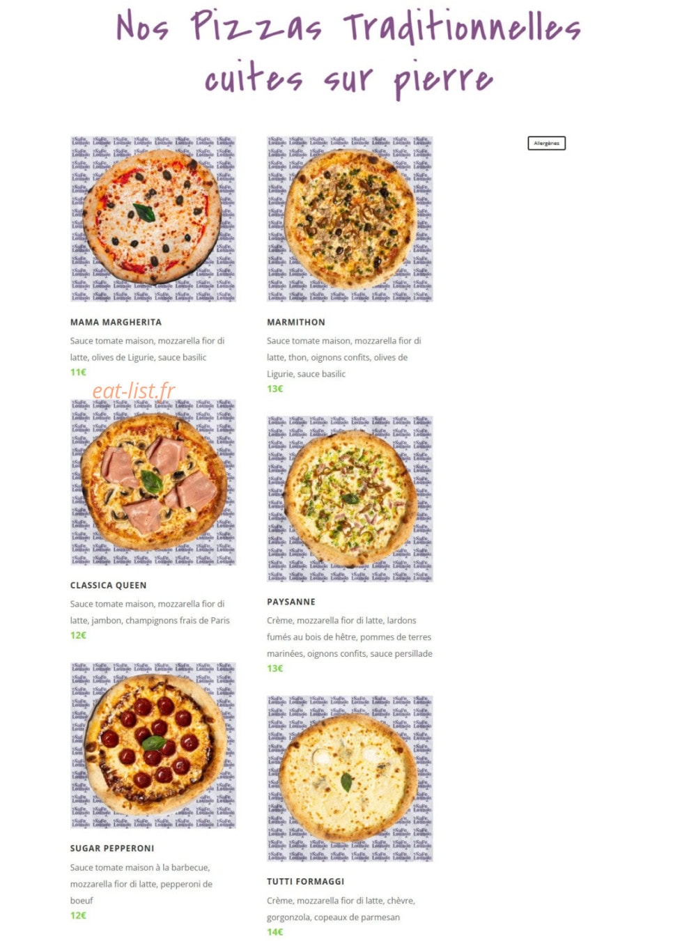 Le Safe Lounge — carte page 4