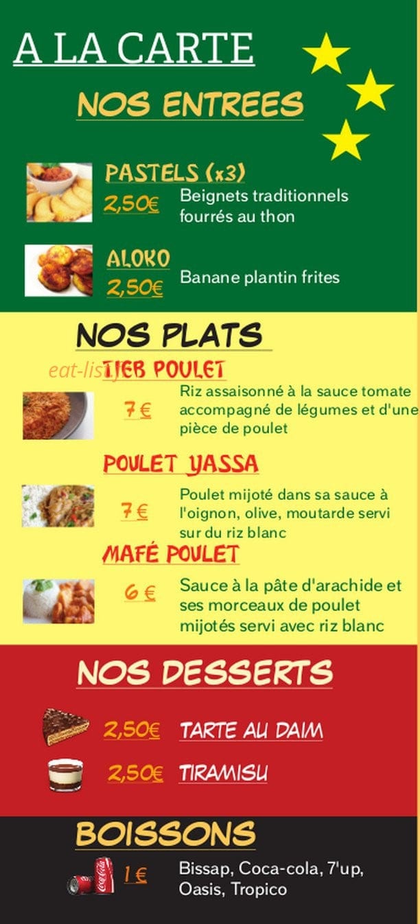 Mama Teranga — carte page 2