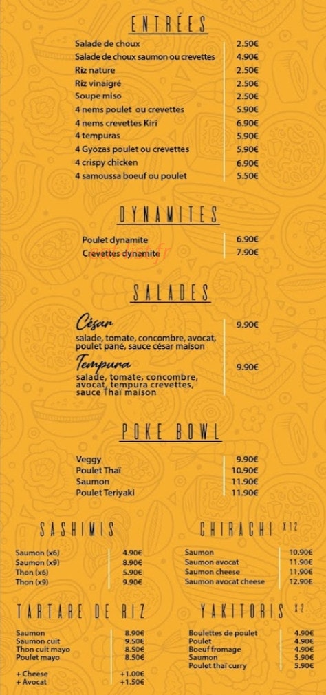Mysushi MY — carte page 2