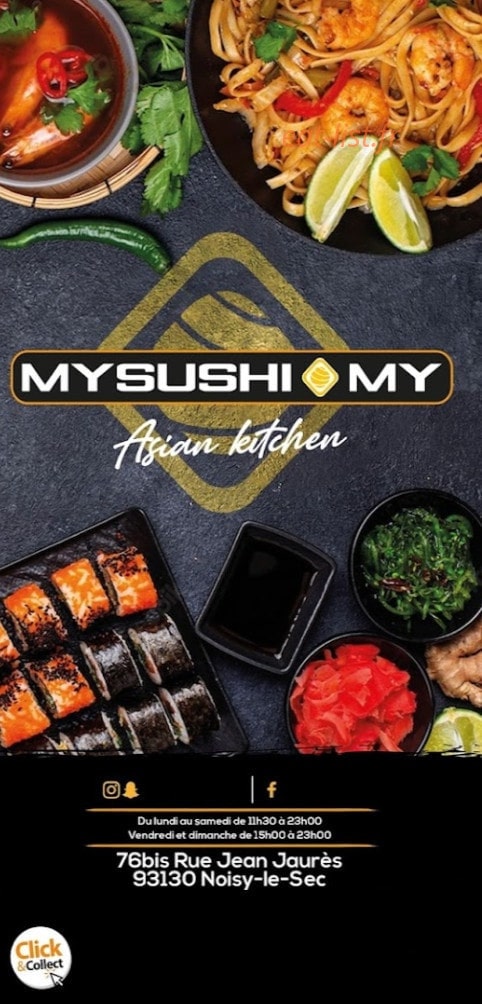 Mysushi MY — carte page 1
