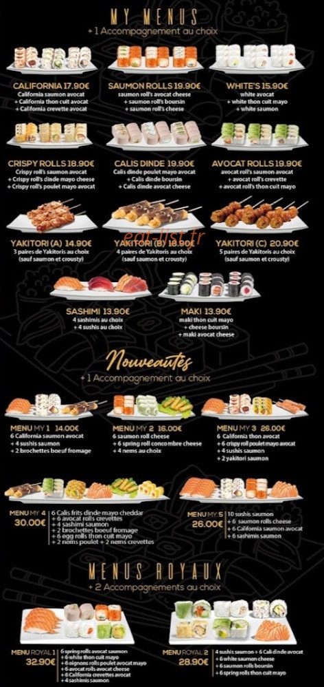 Mysushi MY — carte page 4