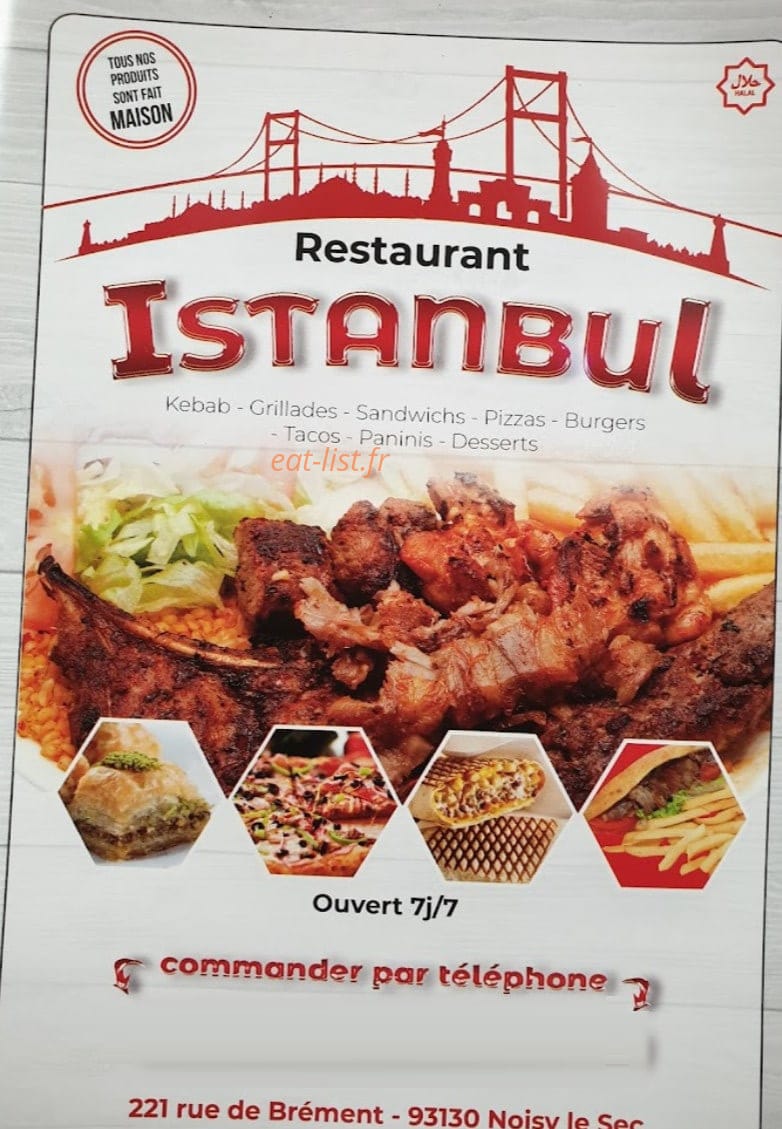 pizza kebab istanbul — carte page 1