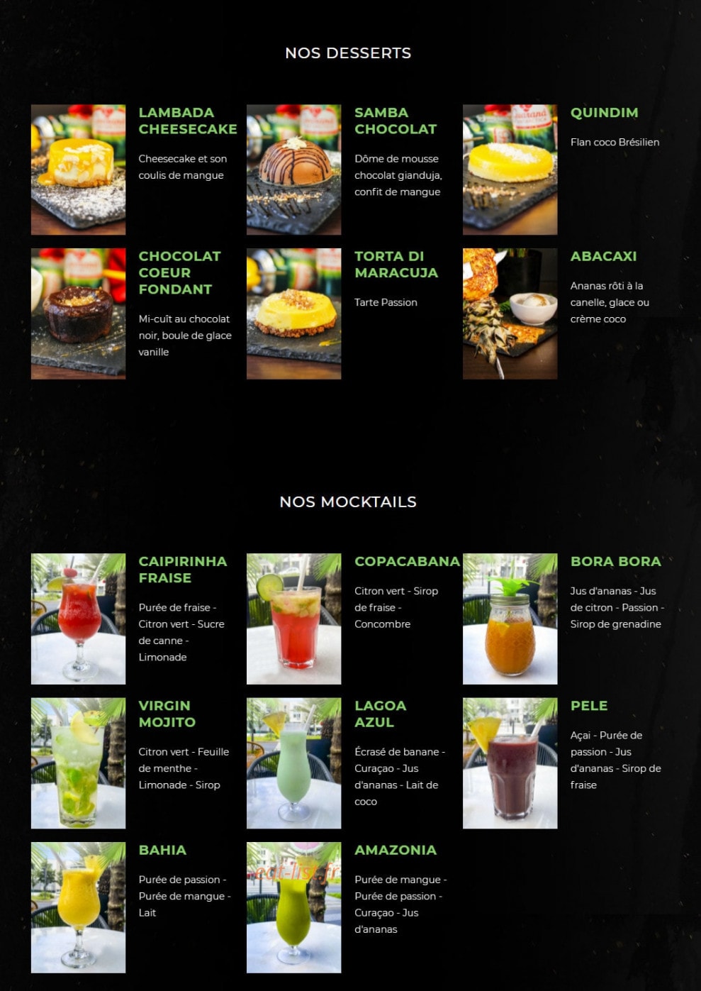 Rodizio Brazil — carte page 4