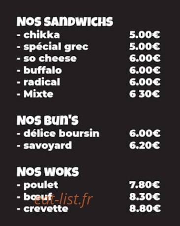 Thaïs burger — carte page 4