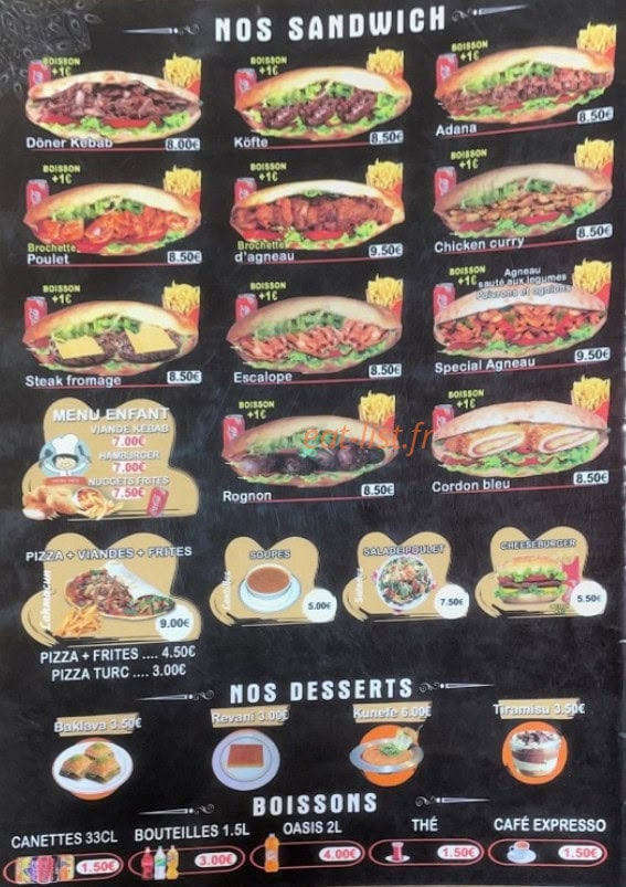 Bondy Grill — carte page 4