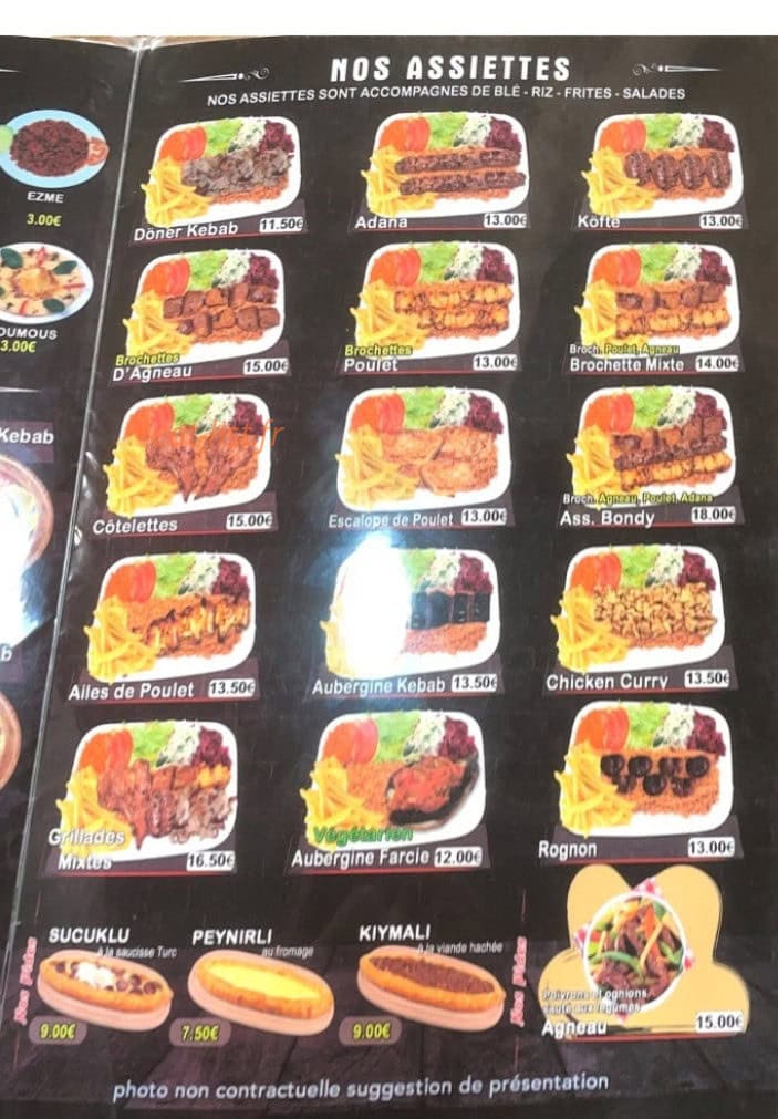 Bondy Grill — carte page 3
