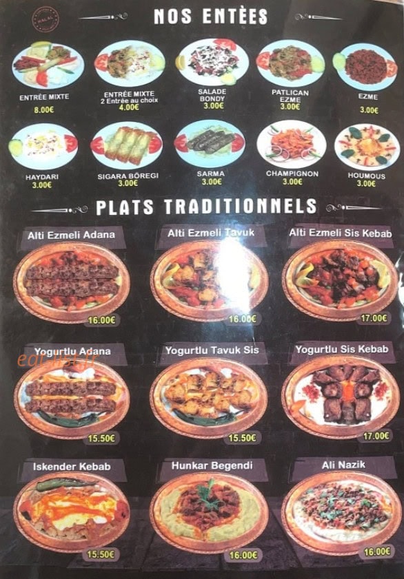 Bondy Grill — carte page 2