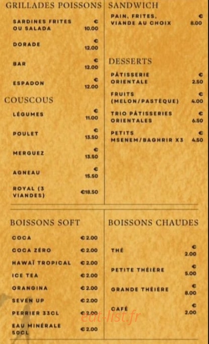 Dar Mocco — carte page 3