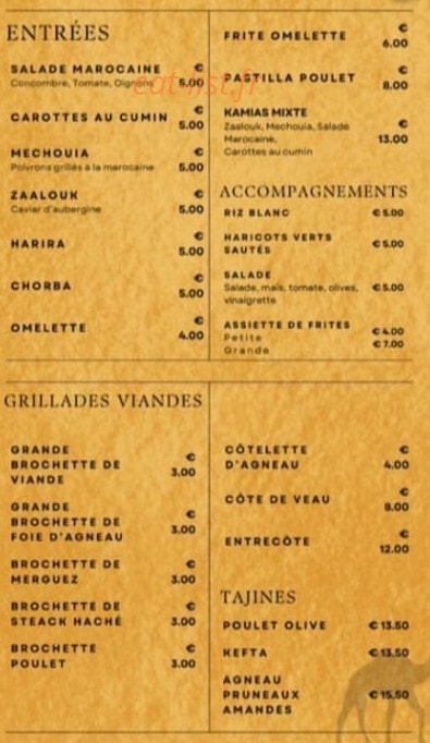 Dar Mocco — carte page 2