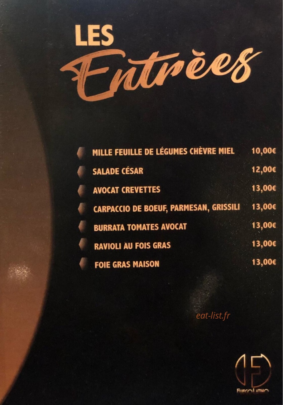 Fuego latino by paris — carte page 2