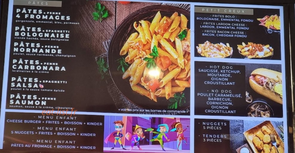 Hy's café — carte page 4