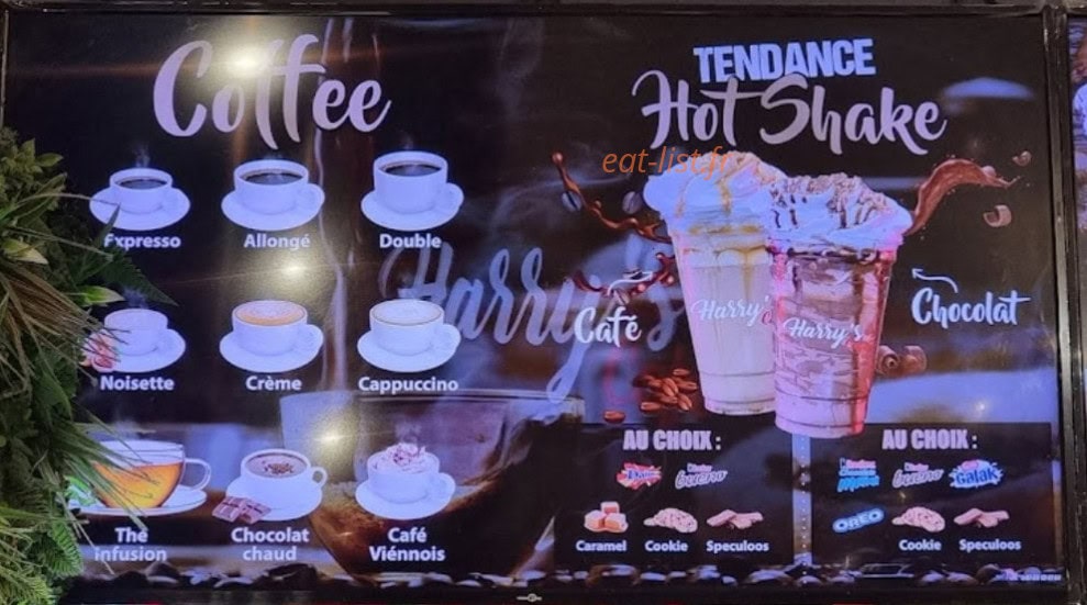 Hy's café — carte page 8