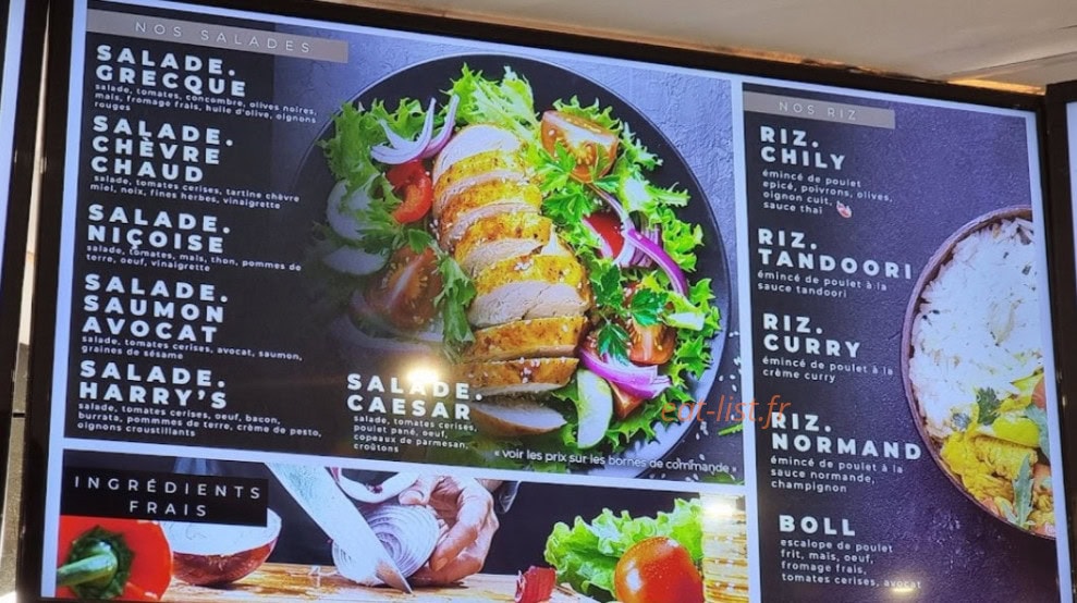 Hy's café — carte page 2