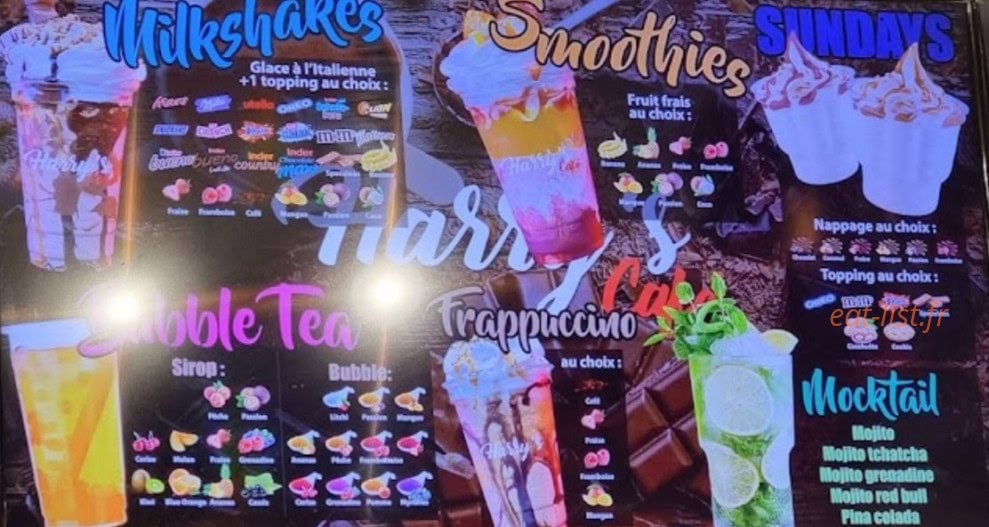 Hy's café — carte page 9