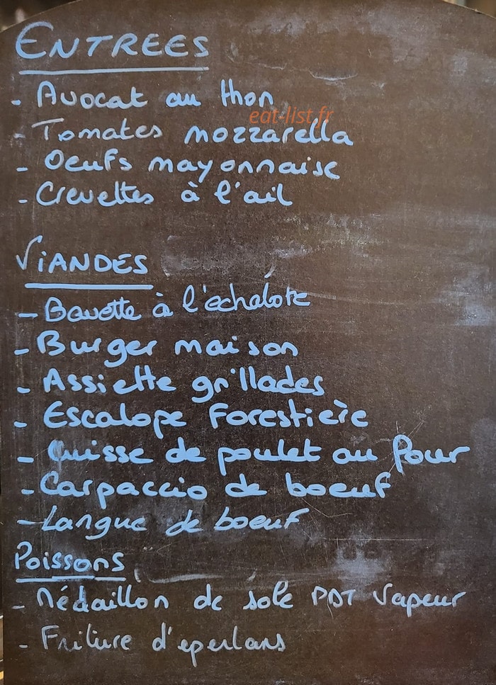 L'inédit café — carte page 1